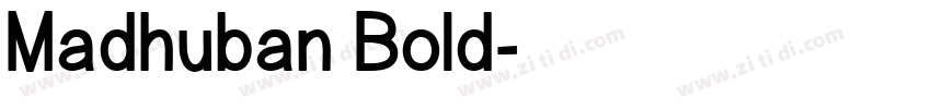 Madhuban Bold字体转换